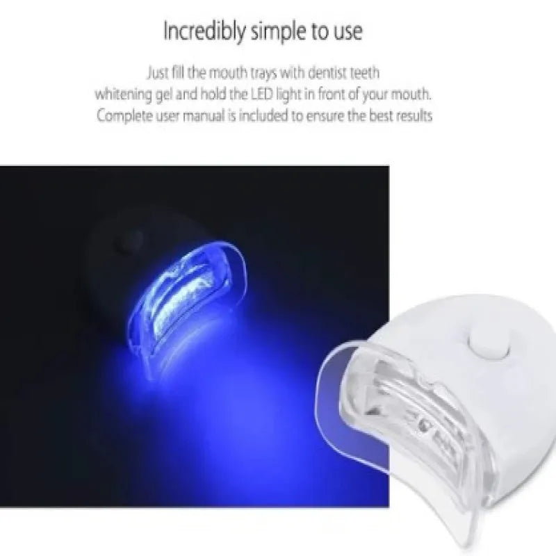 LED Tooth Lightening Device in use