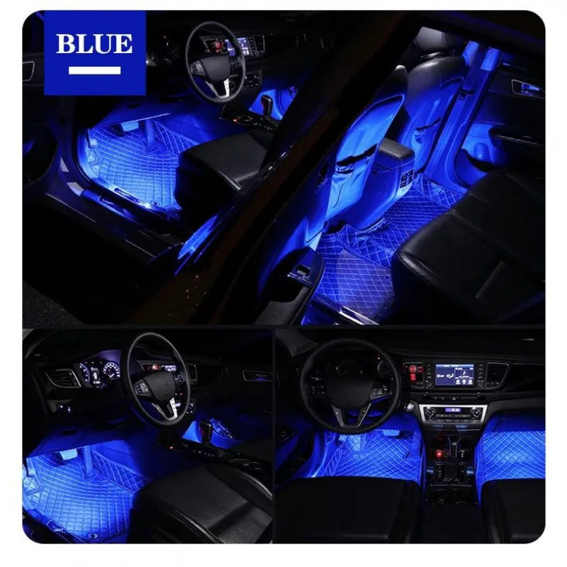 Car Interior LED Strip Lights installed