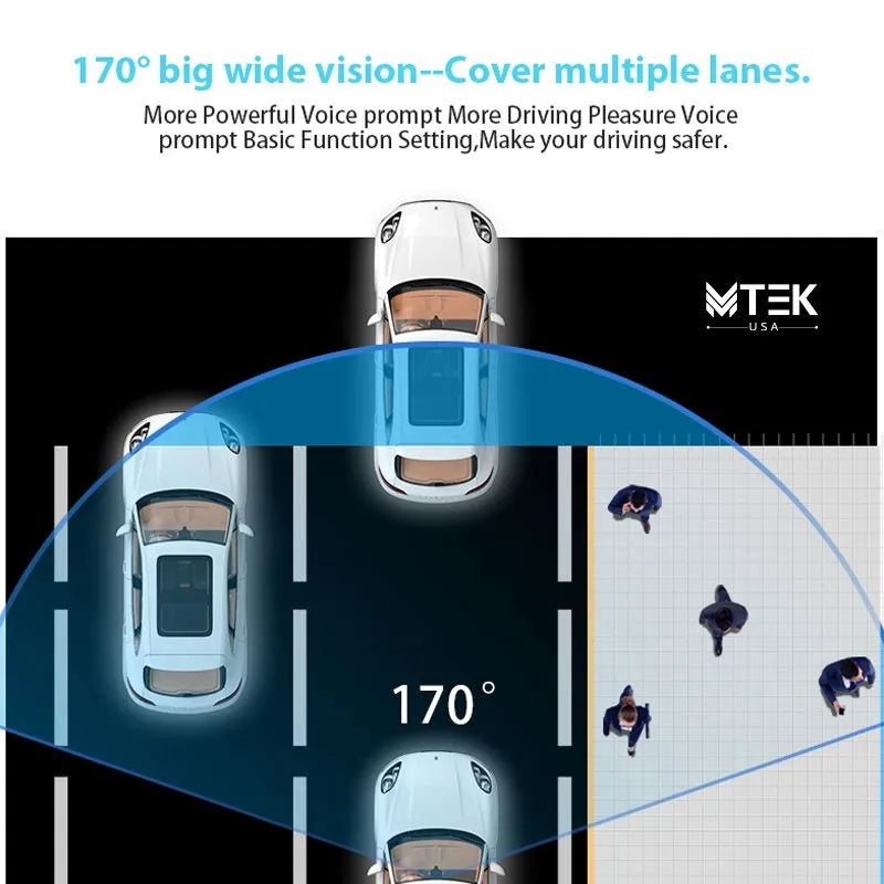 MTEK Dash Cam 1080p features