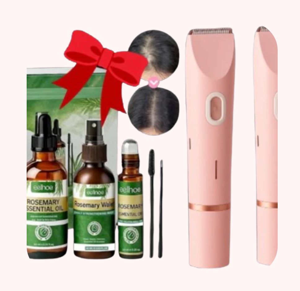 2 pcs Women Trimmer + Rosemary Hair Care Gift Combo