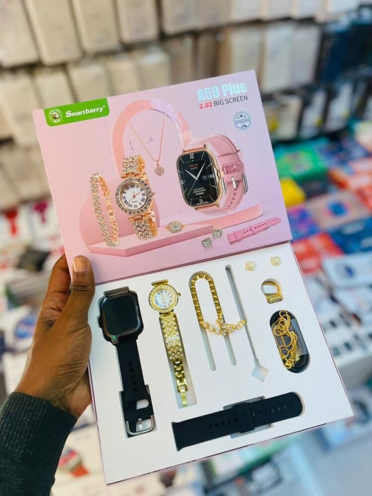 A58 Plus 6-in-1 Smartwatch Set full set