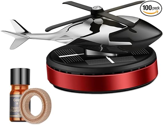 Helicopter-Shaped Car Air Freshener on dashboard