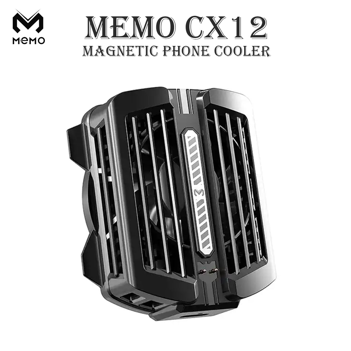 MEMO CX12 magnetic phone cooler with RGB lighting