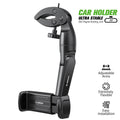 Car rearview mirror phone mount holder with rotating clip