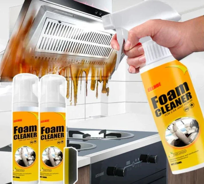 Multi-Purpose Foam Cleaner in use