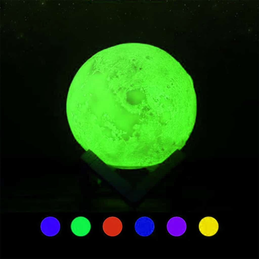 Moon Lamp Quran Speaker on nightstand
