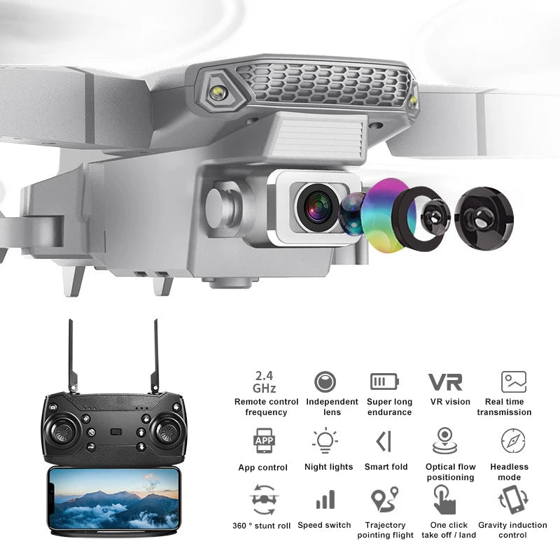 E99 Drone with 4K Camera folded