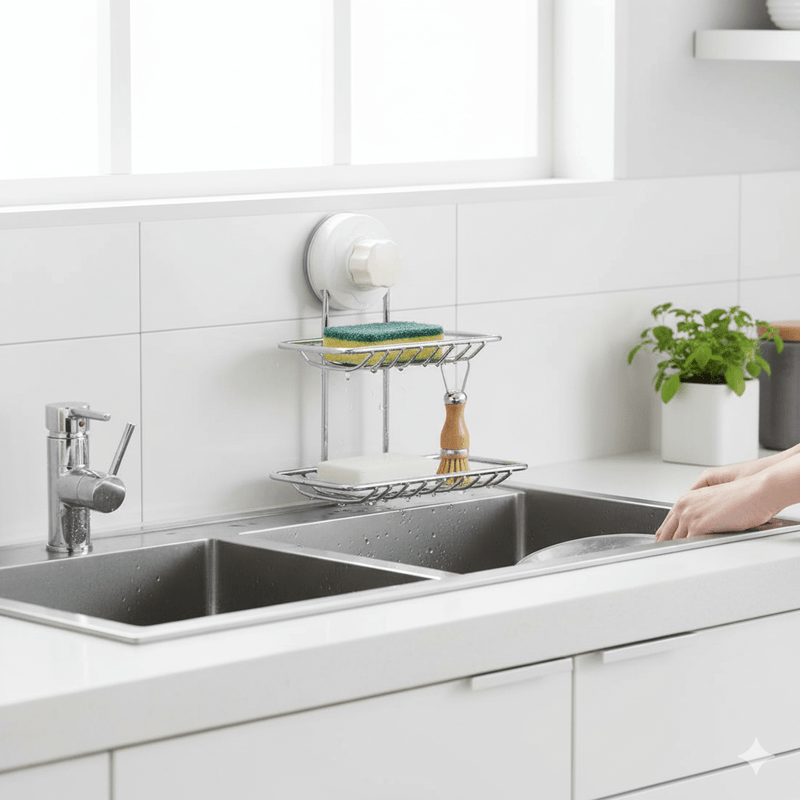 DualLayer Wall-Mount Soap Holder