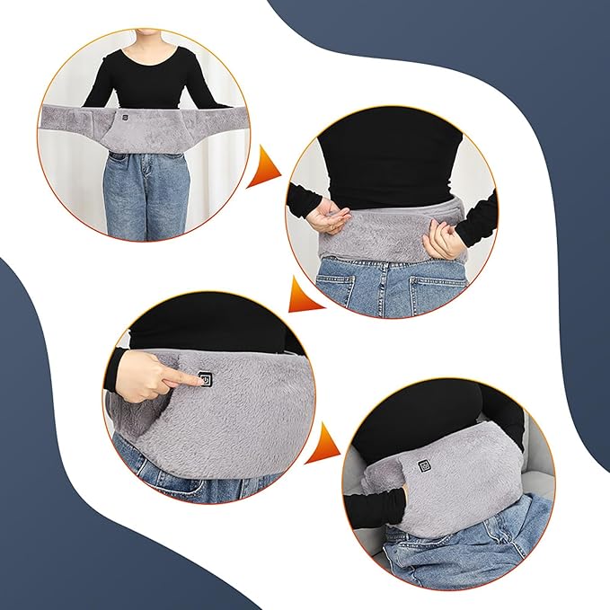Electric Heated Waist Belt – Warm Stomach & Back Support