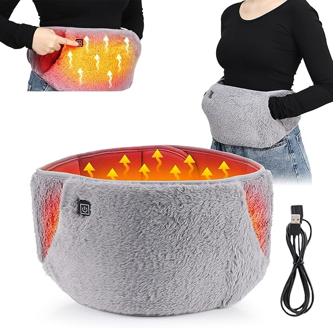 Electric Heated Waist Belt – Warm Stomach & Back Support