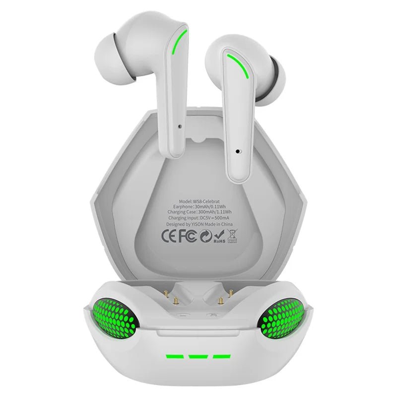 TWS Wireless Gaming Headset – HiFi Stereo Sound with Low-Latency Mode