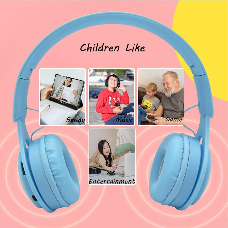 Wireless Bluetooth Headphones – Hi-Fi Stereo Sound, Foldable Headset with Mic