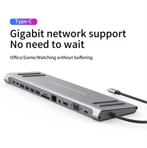 محطة وصل USB-C متعددة الوظائف 14 في 1