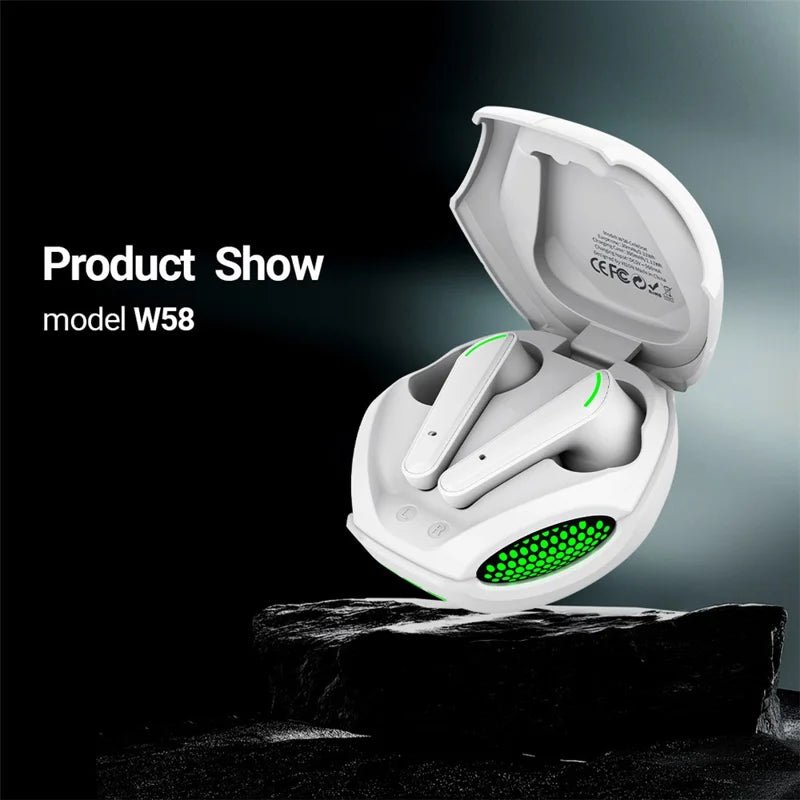 TWS Wireless Gaming Headset – HiFi Stereo Sound with Low-Latency Mode