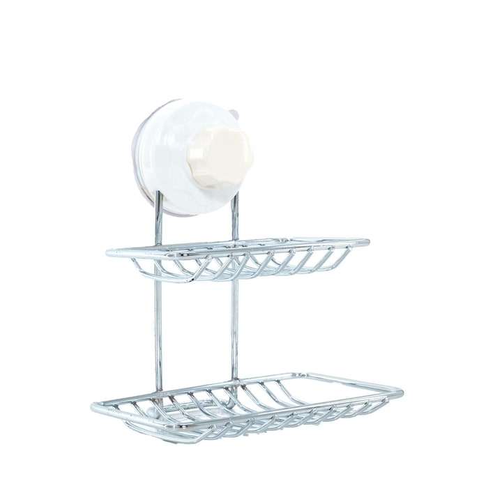 DualLayer Wall-Mount Soap Holder