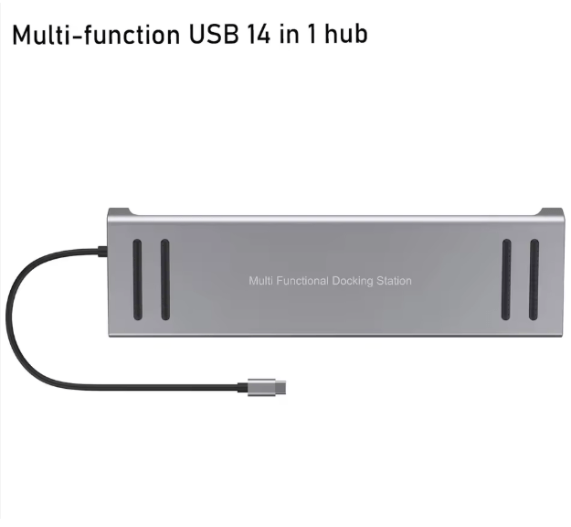 محطة وصل USB-C متعددة الوظائف 14 في 1