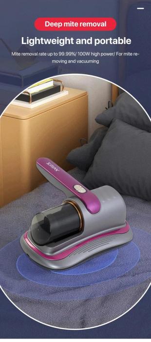 High-Frequency Strong Mite Vacuum Cleaner on mattress