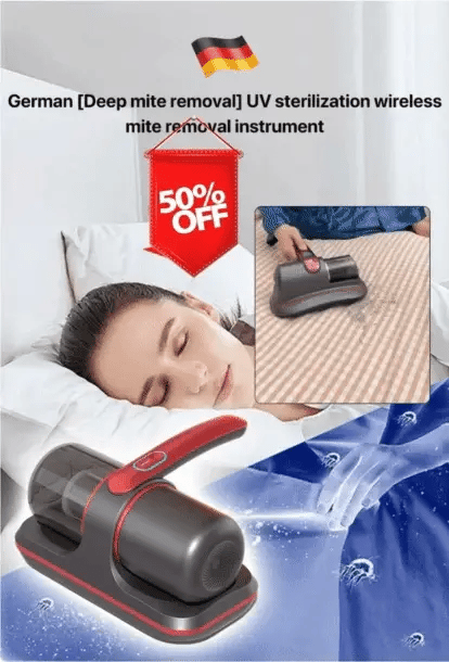 High-Frequency Strong Mite Vacuum Cleaner in use