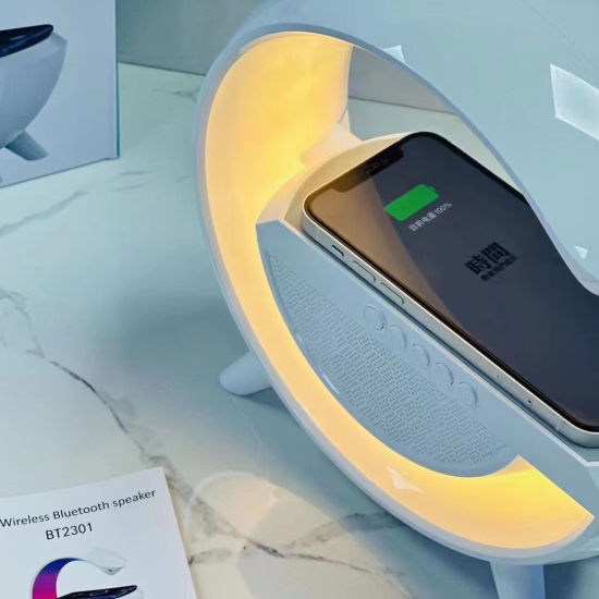LED Wireless Charger Speaker charging phone